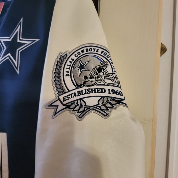 Kids NFL Varsity Jacket - Blue and White - Picture 13 of 15